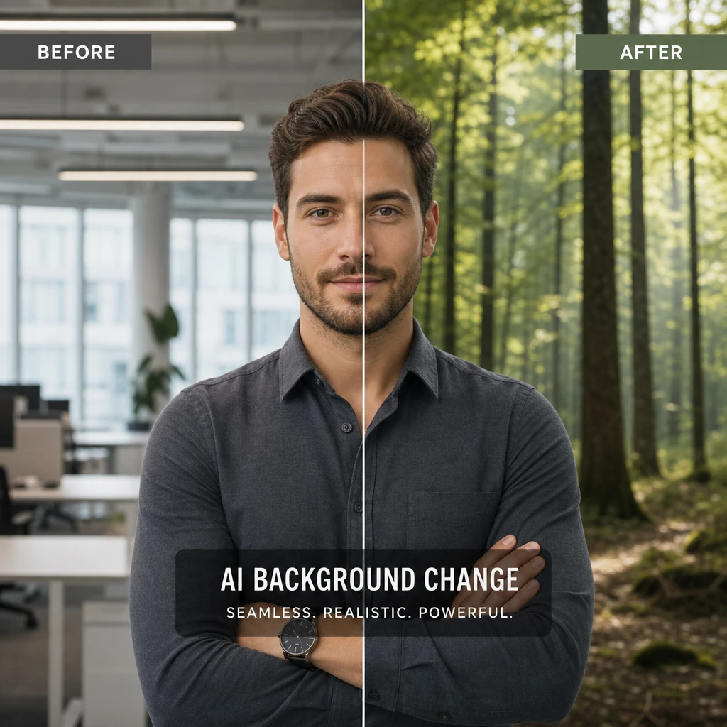 Change photo backgrounds