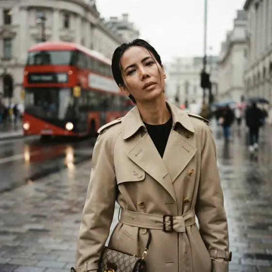AI Edit: London street portrait