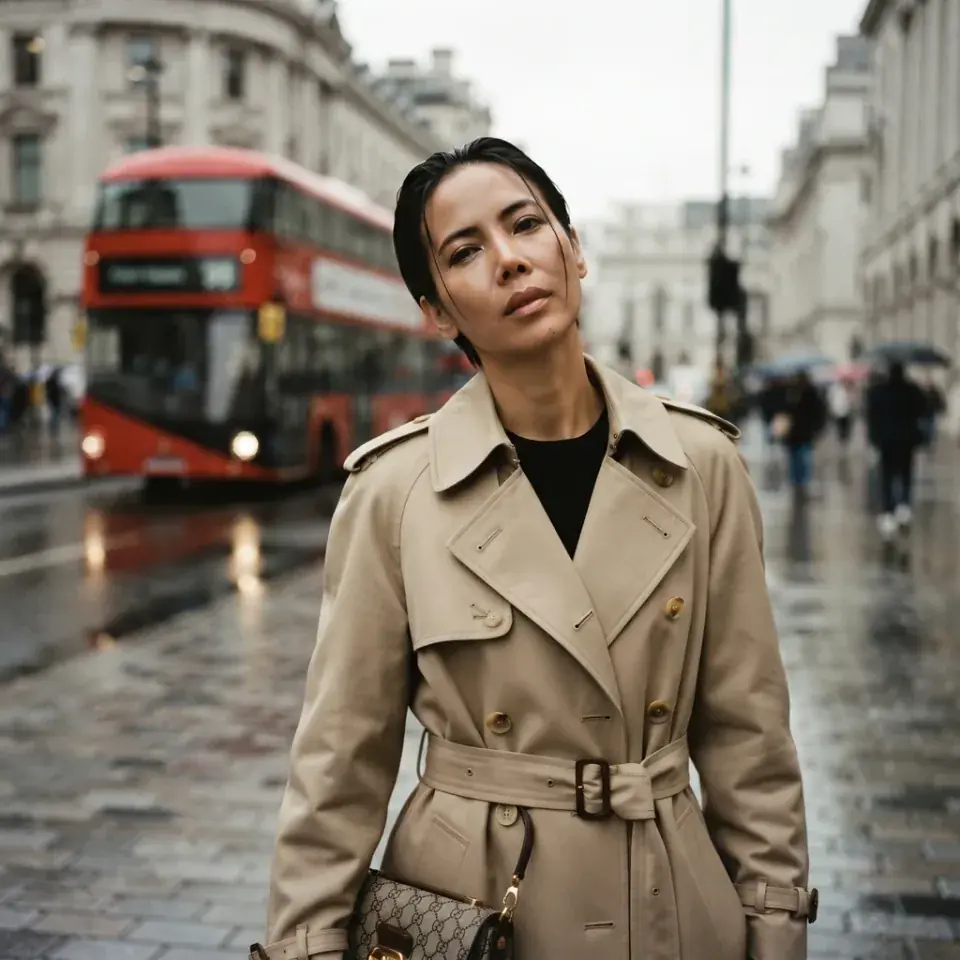 AI Edit: London street portrait